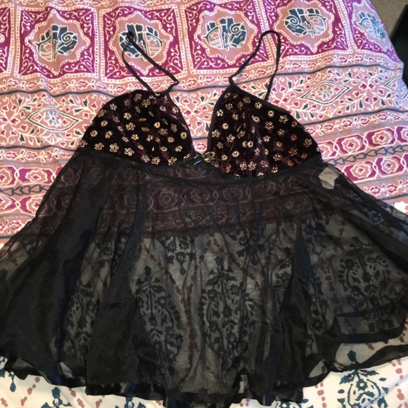 Black Babydoll Lingerie - Picture 1 of 3